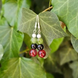 Palestinian Flag Colors Earring