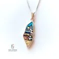 Palestinian Map Pendant-Houses