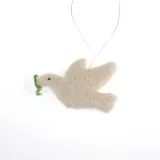 Peace Dove Wool Felt Ornament
