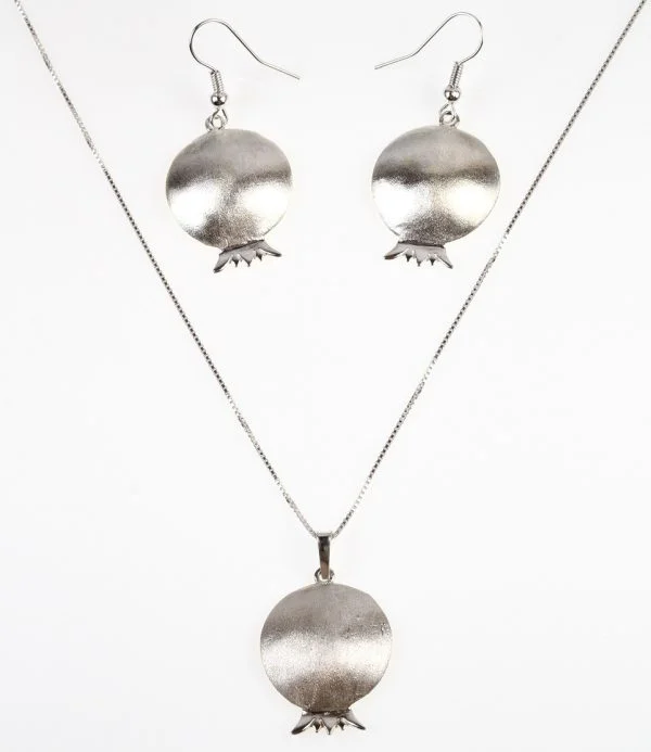 Pomegranate Sterling Silver Earrings (1)