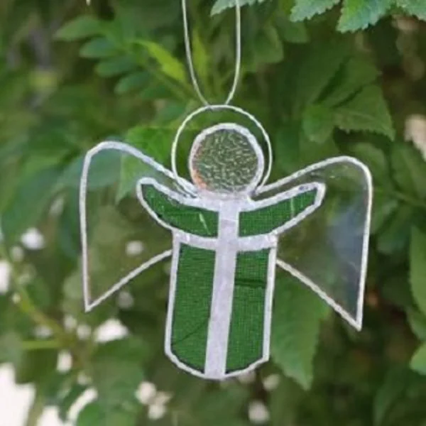 Preaching Stained Glass Angel Ornament (2)