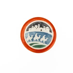 Handcrafted Round Ceramic Magnet