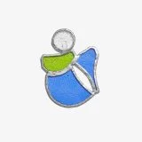 Short Angel Glass Ornament