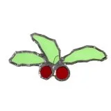 Stained Glass Christmas Branch Ornament