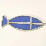 Stained Glass Fish Ornament
