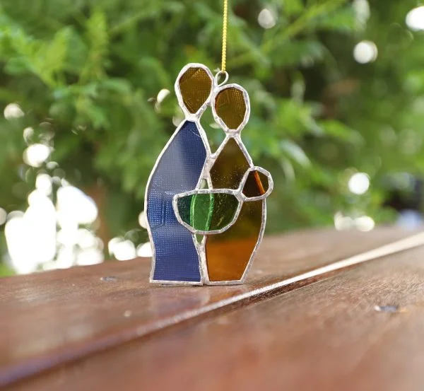 Stained Glass Holy Family Ornament (2) Stained Glass Holy Family Ornament (2)