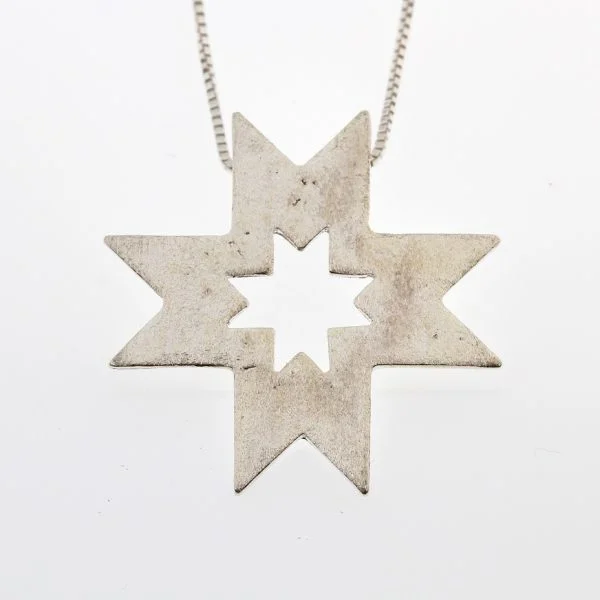 Star Cross Sterling Silver Pendant (1) Star Cross Sterling Silver Pendant (1)