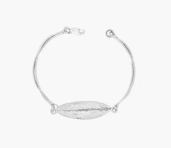 Sterling Silver Olive Leaf Bracelet (1)