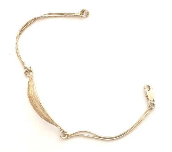 Sterling Silver Olive Leaf Bracelet (2)