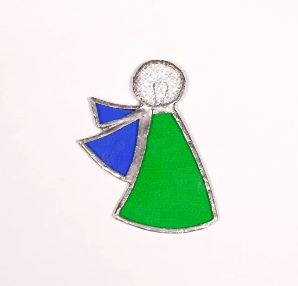 Two Wings Angel Glass Ornament (1)