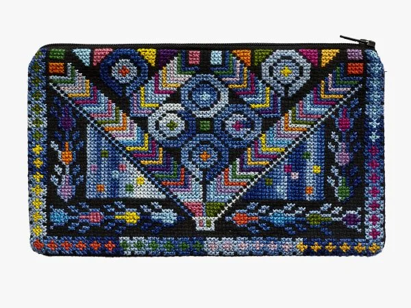 V-Shape Embroidery Purse (1)