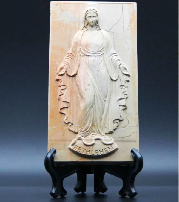 Virgin Mary Stone Stand