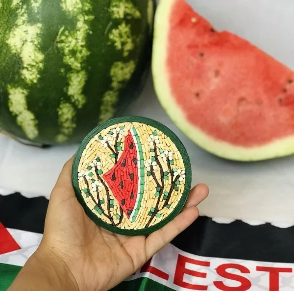 Watermelon Mosaic Coaster (1)
