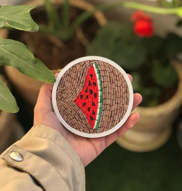 Watermelon Mosaic Coaster (1)