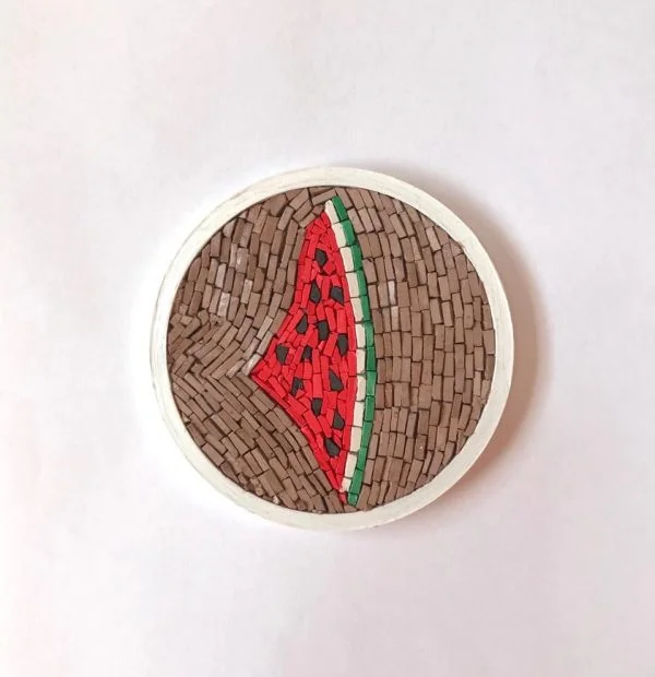 Watermelon Mosaic Coaster (2)