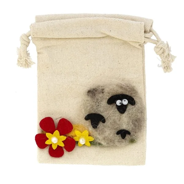 Wool Felt Sheep Pouch (1)
