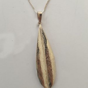 Big Olive Leaf Pendant