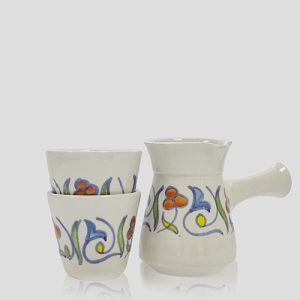 Kettle with 2 Coffee Cups