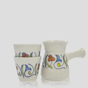 Kettle with 2 Coffee Cups