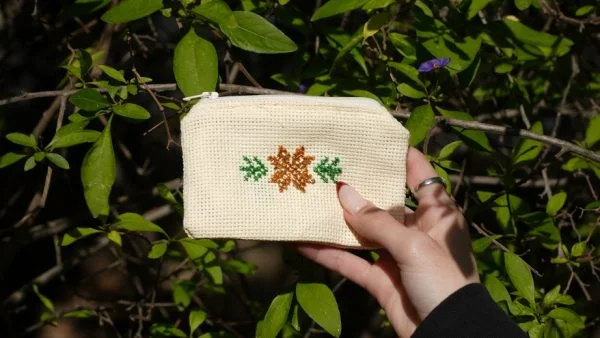 Beaded Embroidery Star of Bethlehem Purse