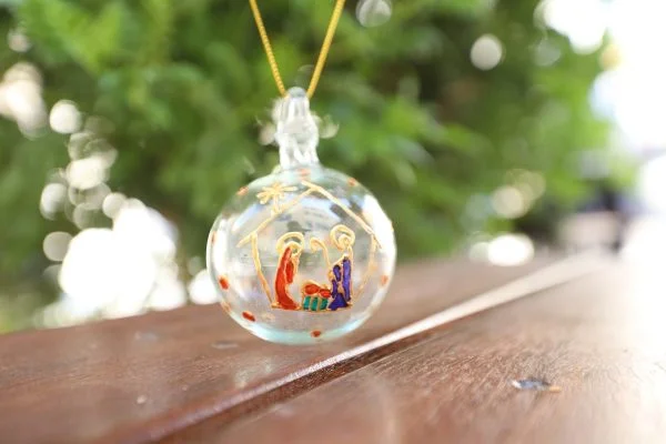 Christmas glass ball