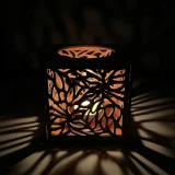 wooden candle holder