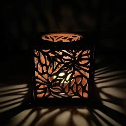 wooden candle holder
