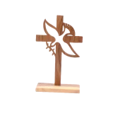 cross and dove stand