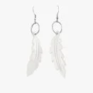 Mother-of-Perl Feather Earring