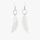 Mother-of-Perl Feather Earring