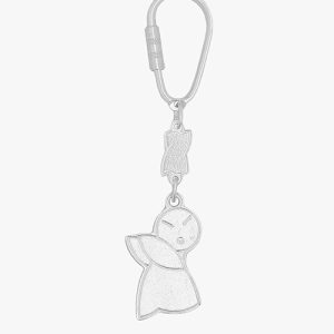 Silver Angel Keychain