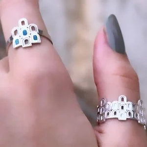 Silver Door Ring