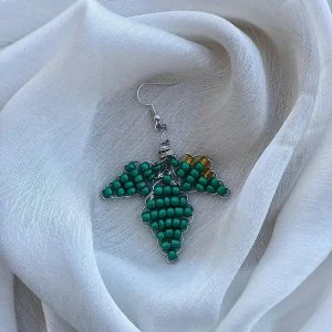 Grape Leaf Earring