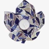 grape leaf mosaic candle holder (1)