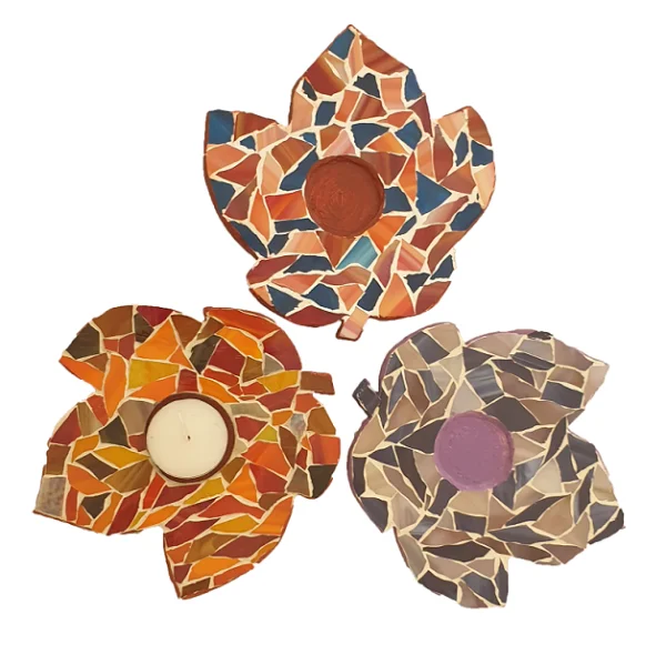 grape leaf mosaic candle holder (1) grape leaf mosaic candle holder (1)
