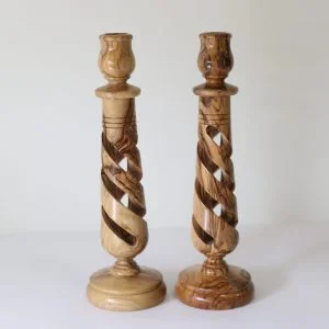Large Oblique Spiral Candlestick Set
