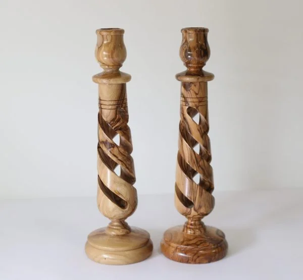 Large Oblique Spiral Candlestick Set