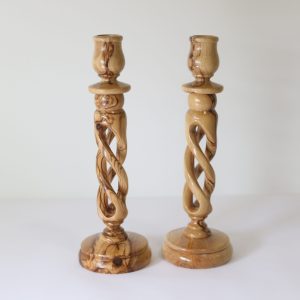 Large Spiral Candlestick Set