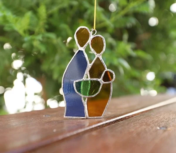 stained glass Holy Family