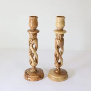 Medium Spiral Candlestick Set