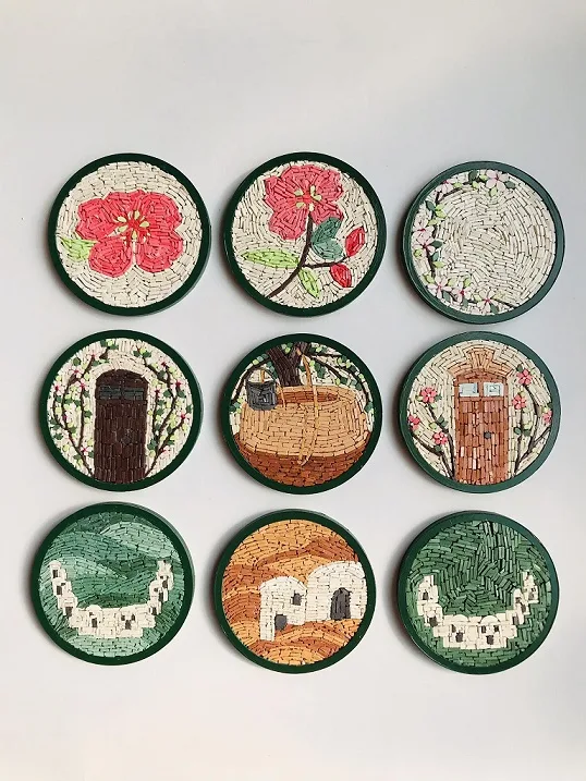 mosaic-coasters-Copy.jpg "The Story of My Village" Mosaic Coaster