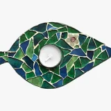 Almond Leaf Candle Holder