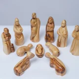 Olive Wood Nativity Set (11 pieces)