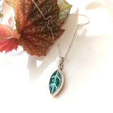 Mosaic Olive Leaf Pendant