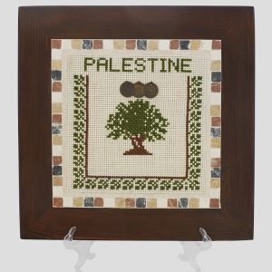 Olive Wood Embroidery Tree Frame/one row