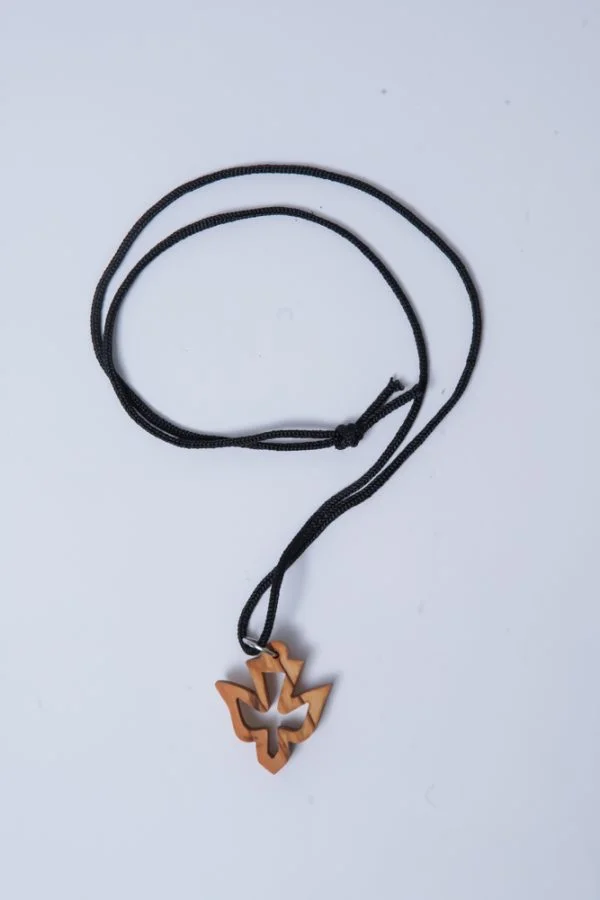 Olive Wood Peace Dove Charm