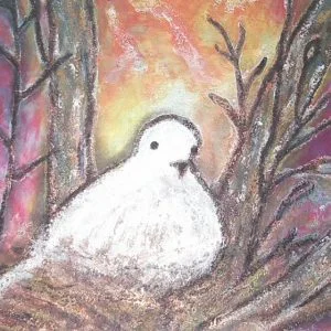 "Dove at Sunset" Post Card