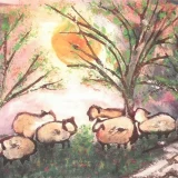 "A Peaceful Day" Post Card