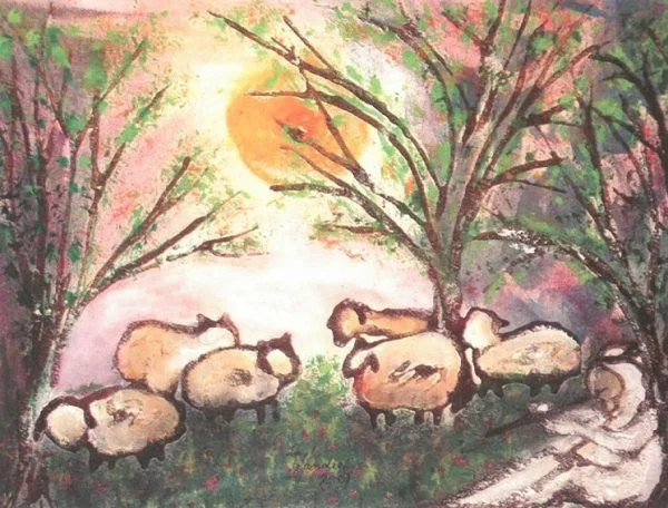"A Peaceful Day" Post Card