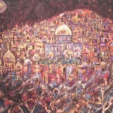 "Jerusalem at Night" Post Card